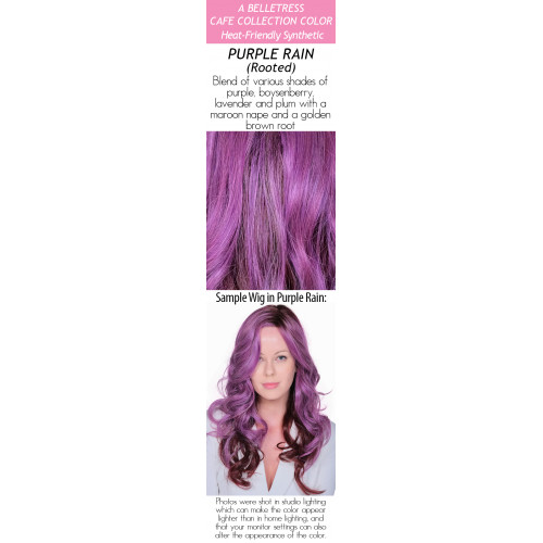  
Color choices: Purple Rain (Rooted)
